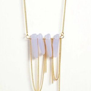 2/$40💎🆕 Lilac Sea Glass Necklace in Gold